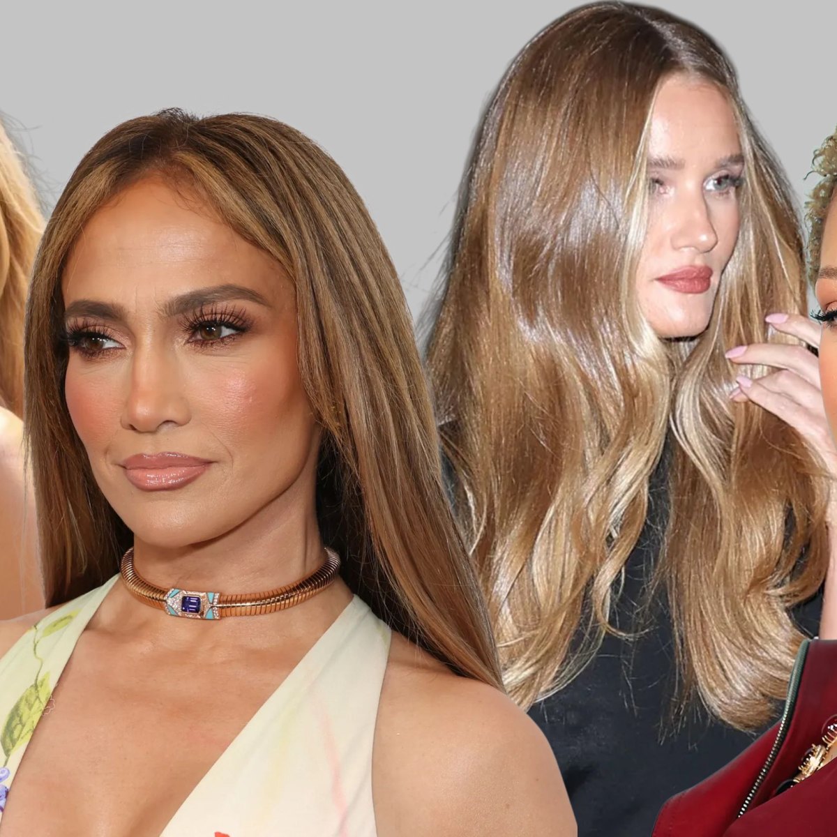 Celebrities rocking dimensional honey blonde highlights