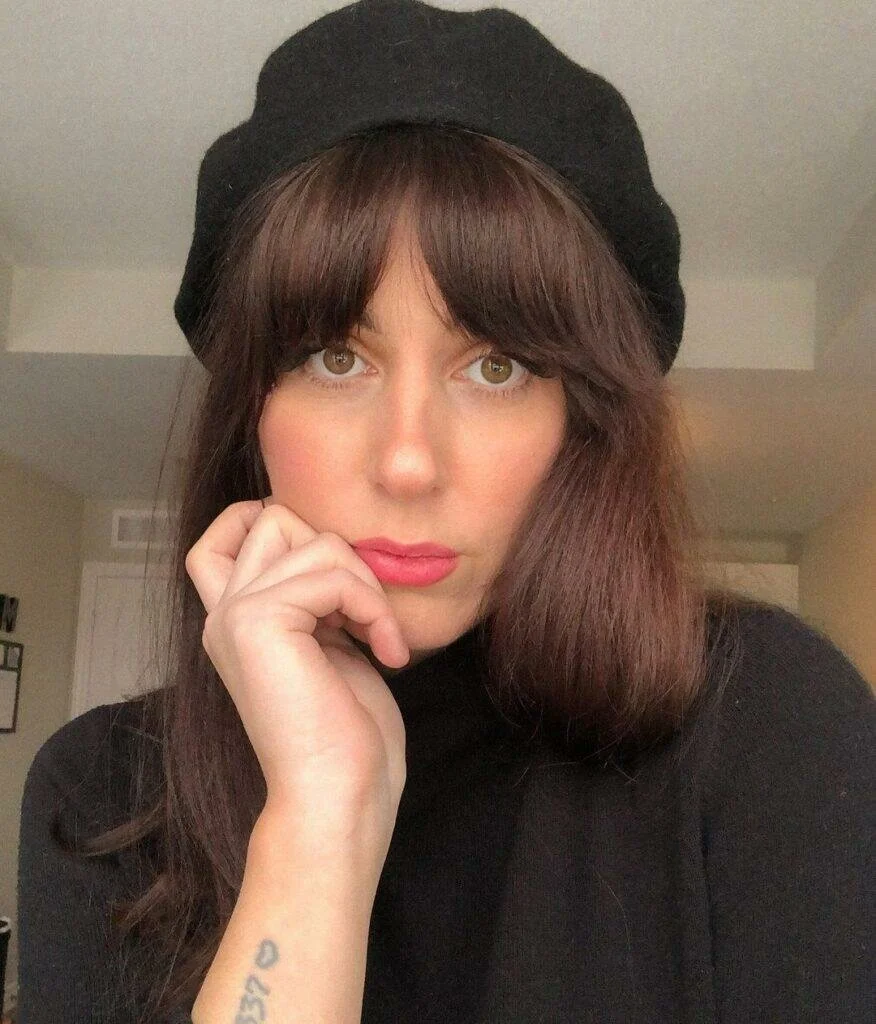 Thick Bangs With Beret