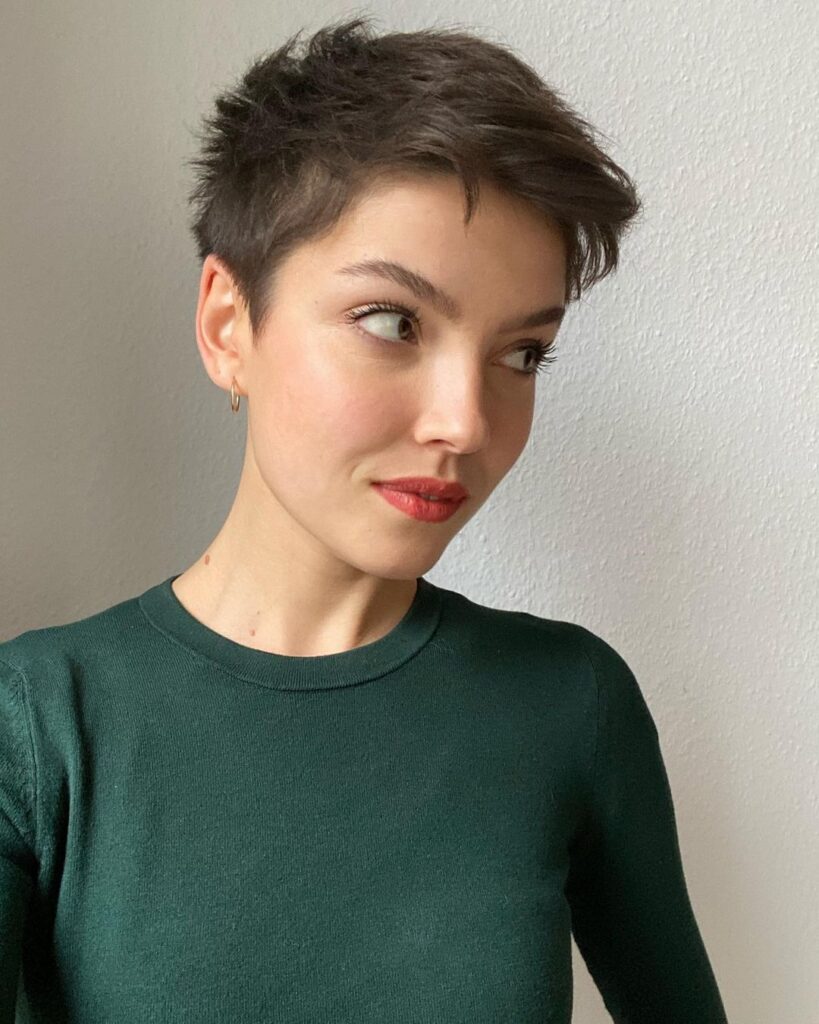 Pixie Cut with Cool Ash Brown