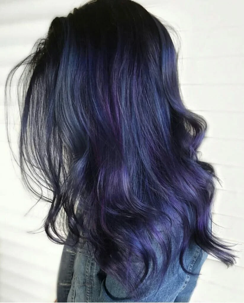 Dark Blue with Purple Tones