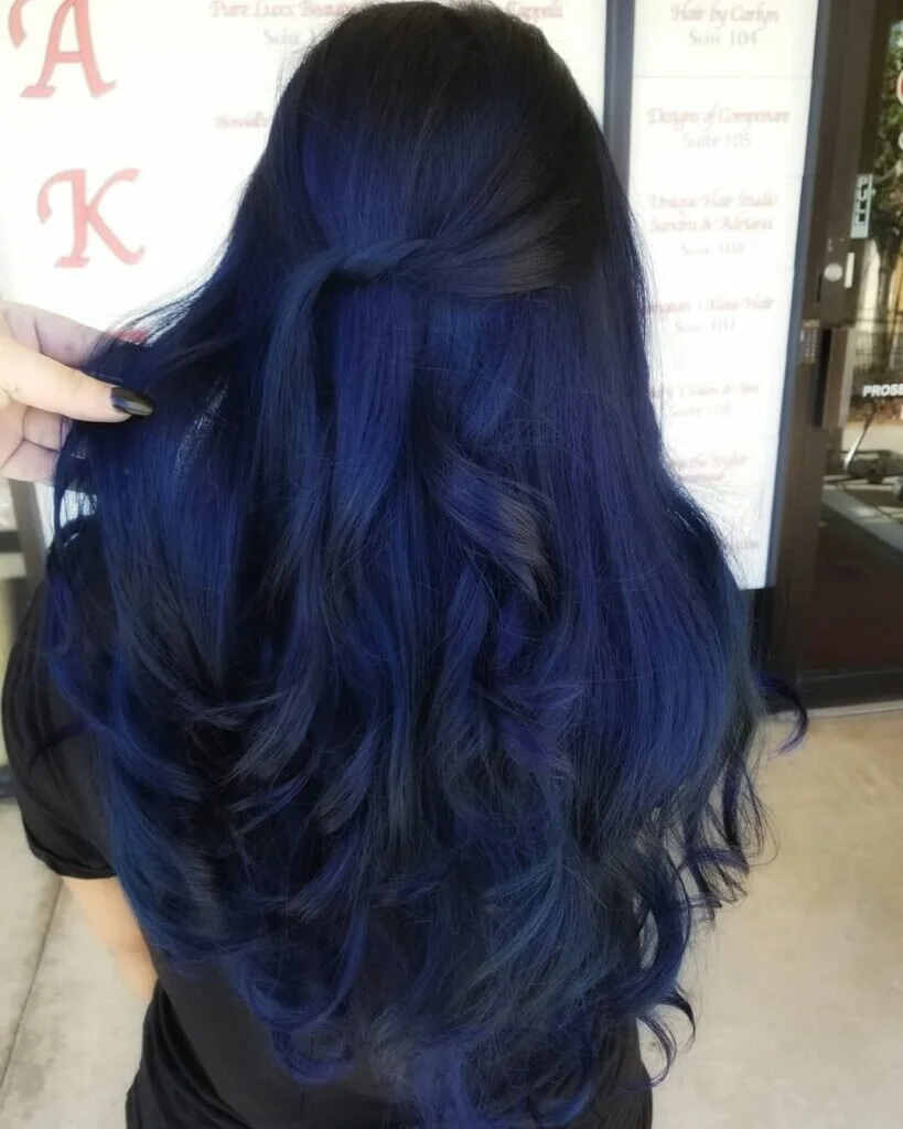 Blue Black Hair