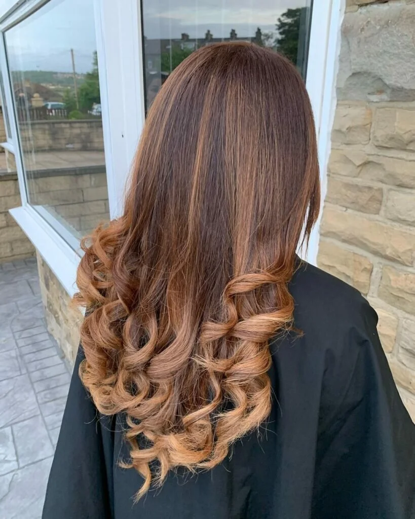 Caramel to Golden Brown Ombre