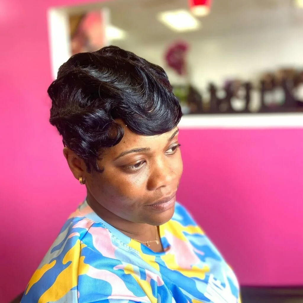 Finger Waves Hair Ideas with Bangs