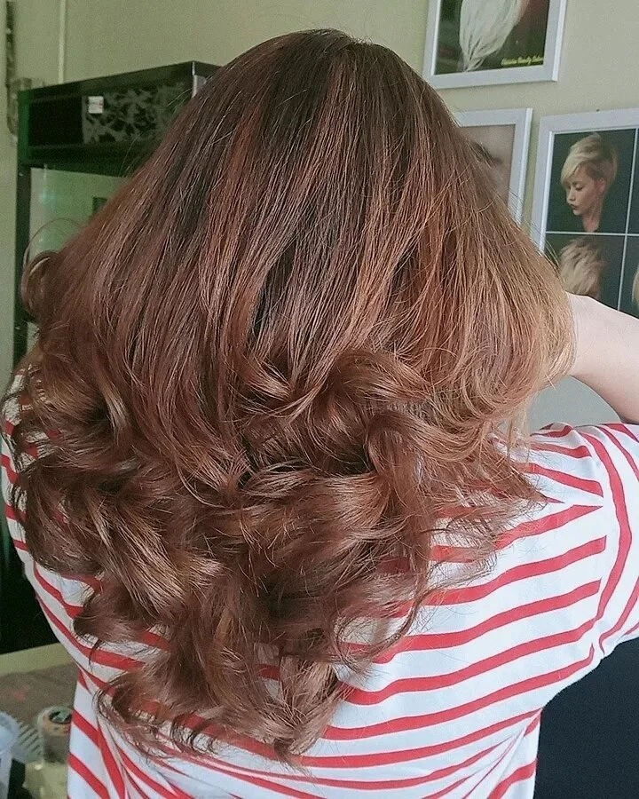 Golden Brown Layered Tresses