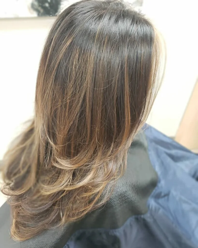 Golden Brown Partial Highlights