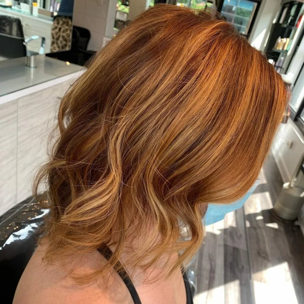 Golden Strawberry Hair Color