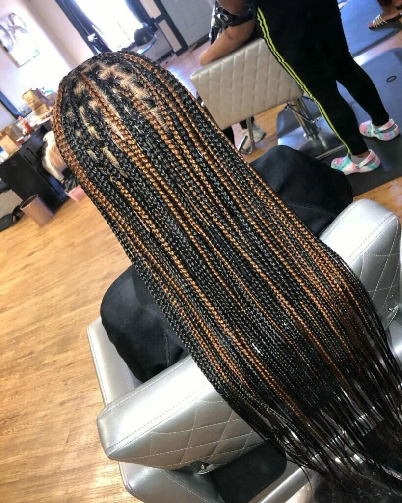 Long Medium Box Braids