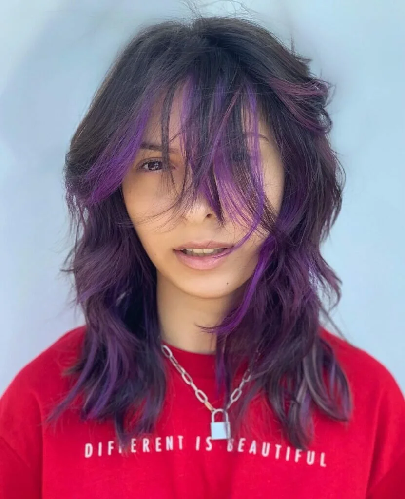 Purple Wolf Cut Ideas