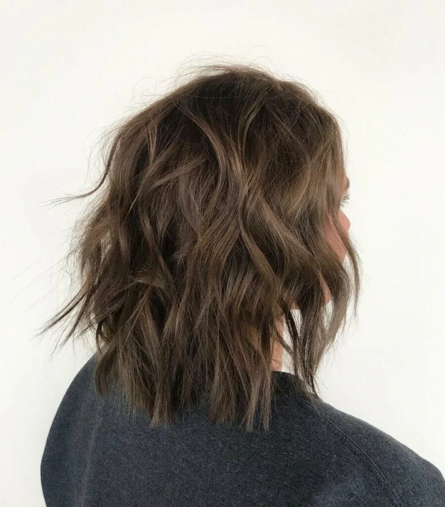  Shoulder Length Feathered Hair