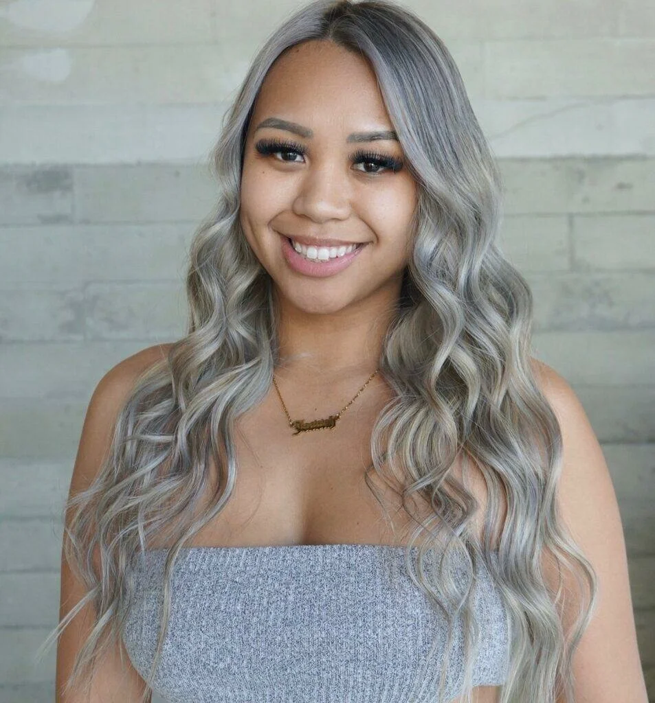 Dusty Silver Hair Color