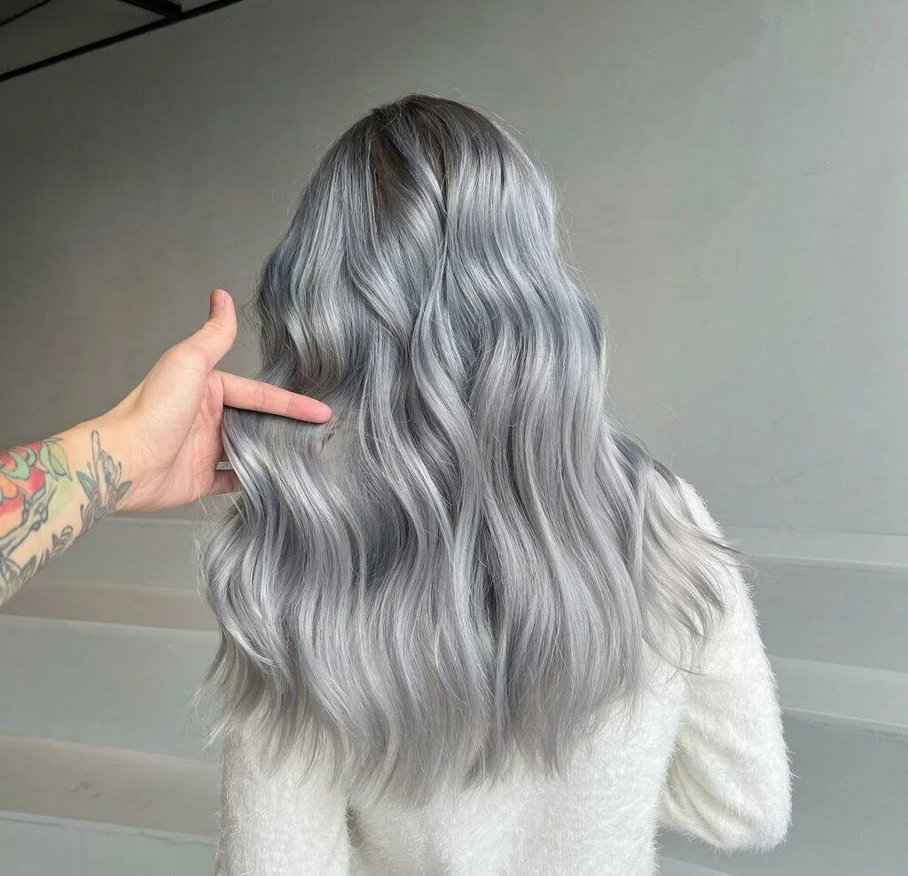 Silver Balayage Ideas